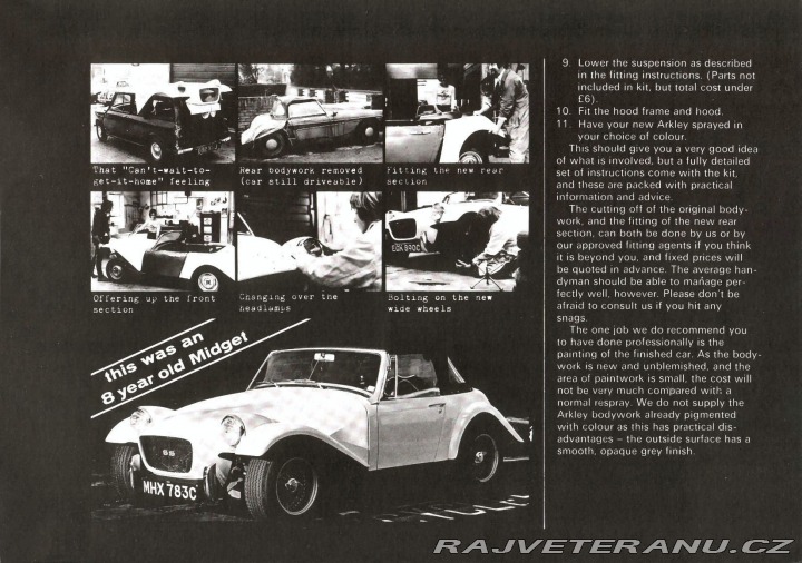 MG Midget Arkley SS Kit 1972 v ČR 1972