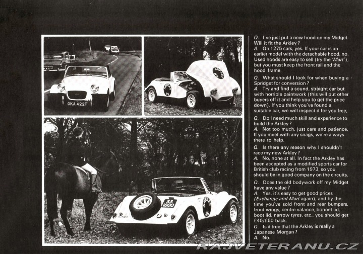 MG Midget Arkley SS Kit 1972 v ČR 1972