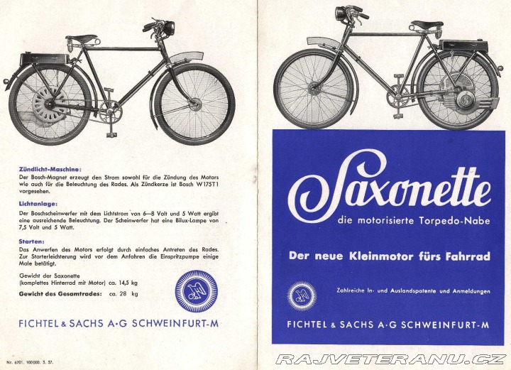 Ostatní značky Ostatní modely Friko saxonete motokolo 1938