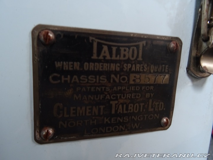 Ostatní značky Ostatní modely Talbot 3-litreTourer 1938