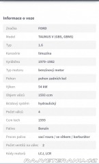 Ford Cortina mk5 / 1600 L 1980