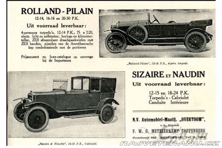 Ostatní značky Ostatní modely Rolland-Pilain B 25 1927