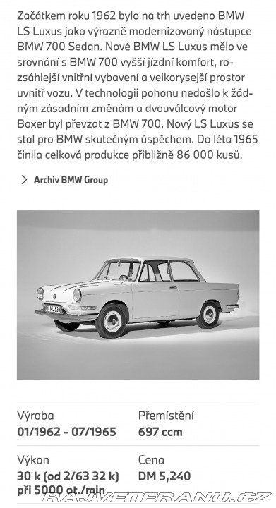 BMW 700 LS luxus 1965