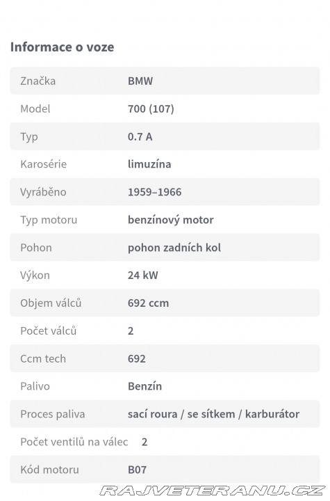 BMW 700 LS luxus 1965