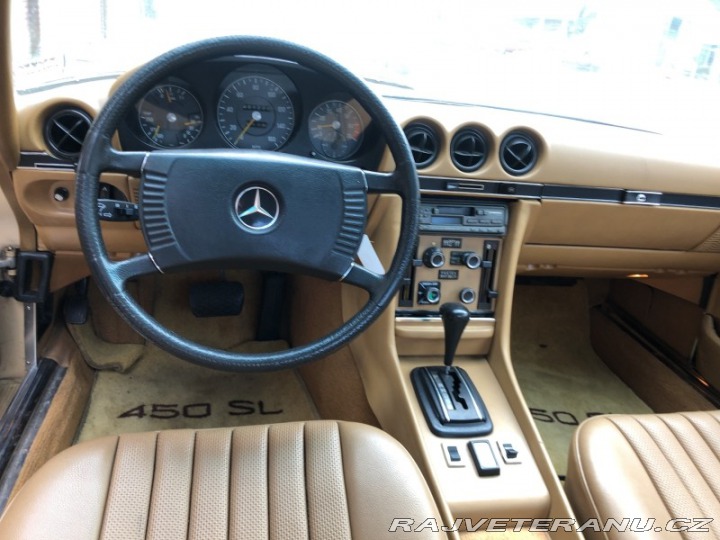 Mercedes-Benz SL 450 AUTOMAT, BÍLÉ RZ!!! 1974