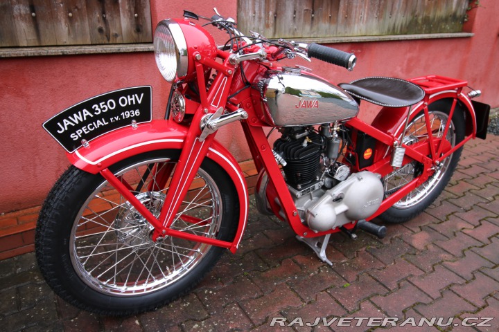 Jawa 350 OHV nekrytý ventil 1936 1936