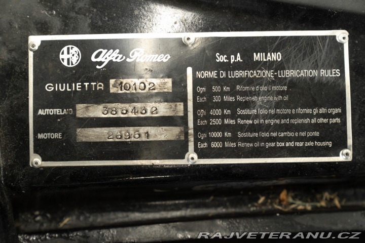 Alfa Romeo Giulietta SPRINT 1300 1962