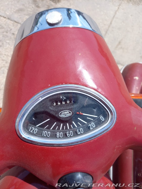 Jawa 350 s postrannym vozikom 1975