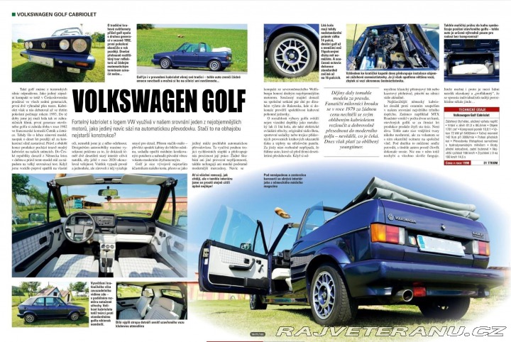 Volkswagen Golf 1 Karmann 1992