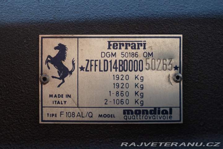 Ferrari Mondial QUATTROVALVOLE 3.0 1984