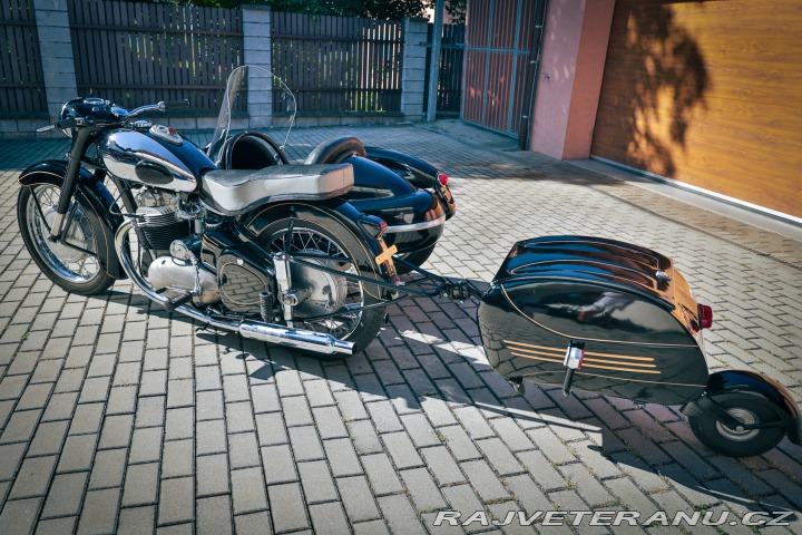 Jawa 500 OHC TYP 15/02 SAJDA + PAV 1957
