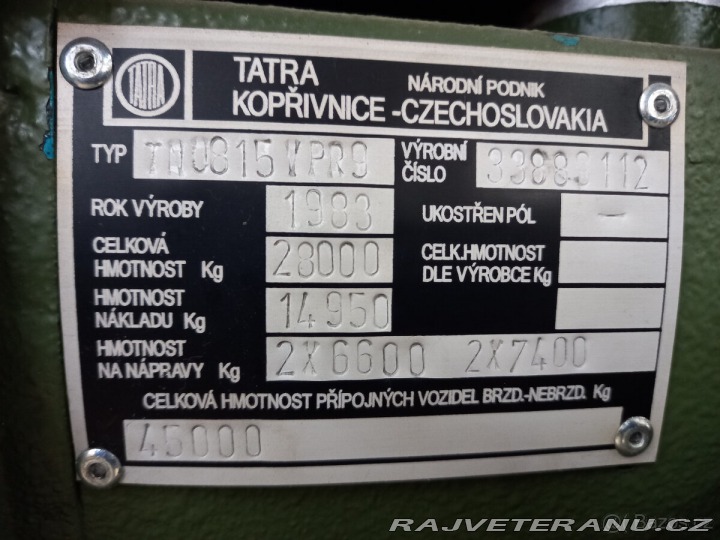 Tatra 815 VVN 8x8 V12 1983