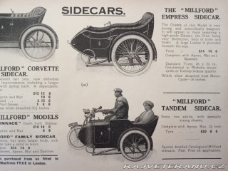 BSA Ostatní modely Model H se sidecarem 1914