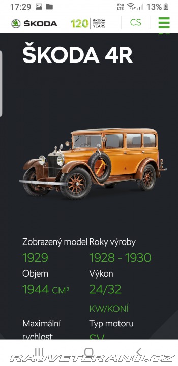 Škoda 4 R Laurin & Klement 1929