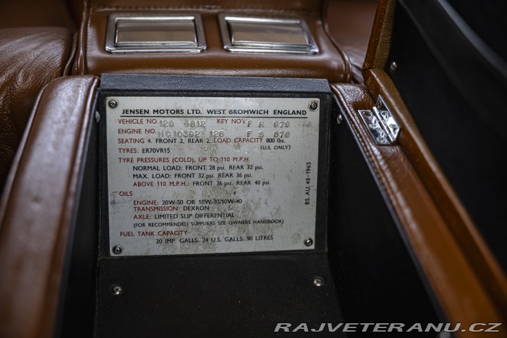 Ostatní značky Ostatní modely Jensen Interceptor Mk III 1972