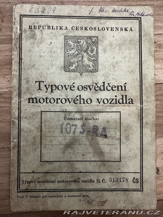 Jawa 250 Ogar typ 4 1948