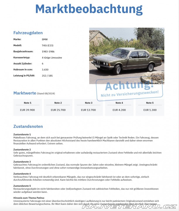 BMW 7 745i Turbo S2 Executive 1985