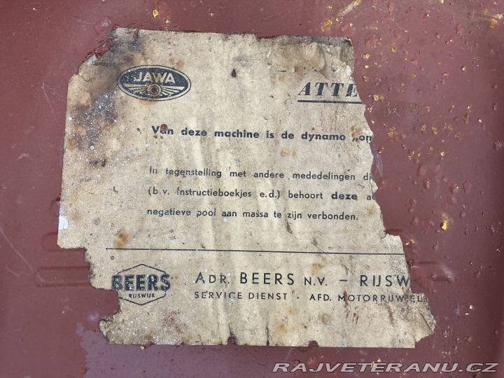 Jawa 250 353 vývozní 1956