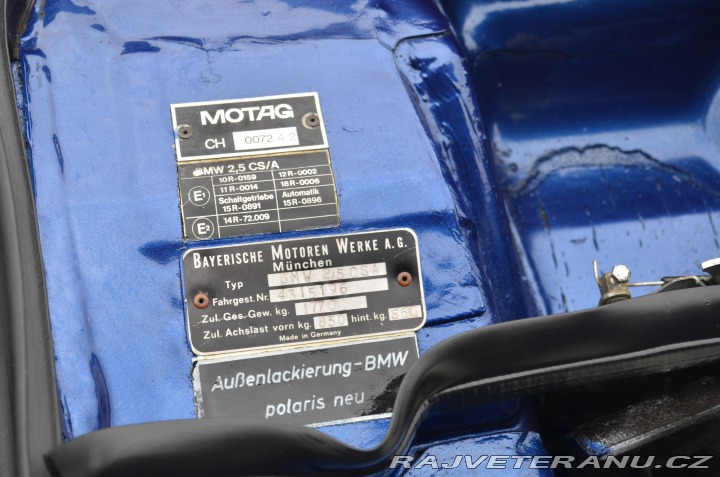 BMW 2.5 CS, E9 1974