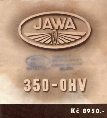 Jawa 350 OHV Special 1939 1939