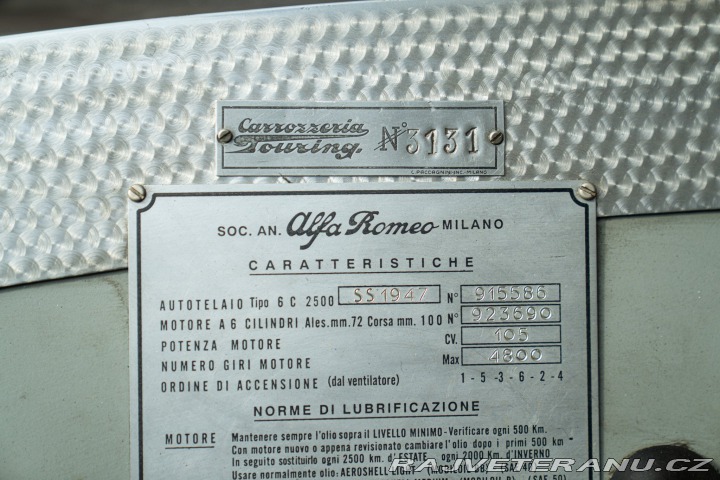 Alfa Romeo 6C 2500 SS AERLUX TOURING 1947