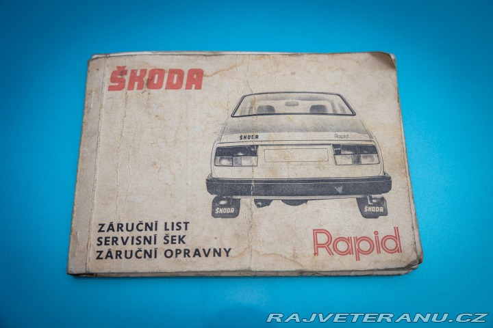 Škoda 130 RAPID TUZEX MODRÁ METAL 1986