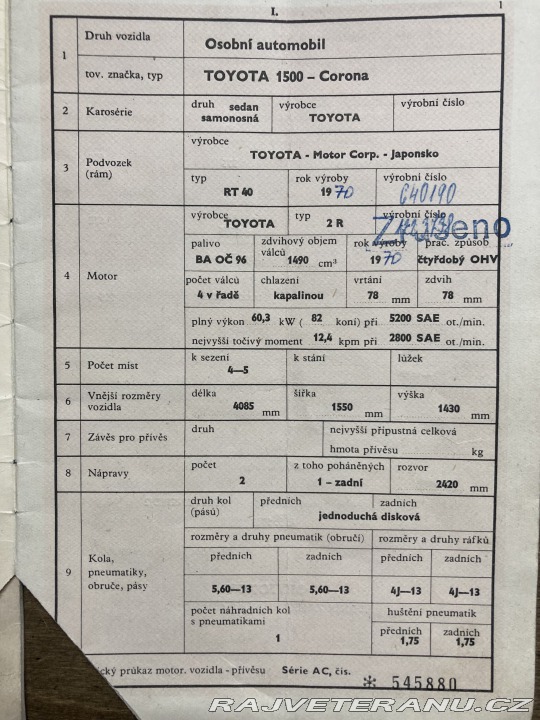Toyota Corona 1970