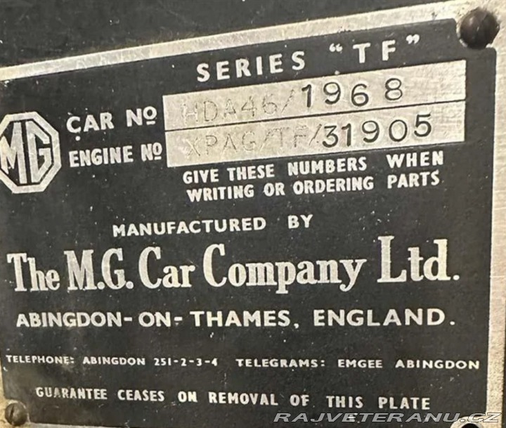 MG TF 1954