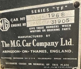 MG TF 1954