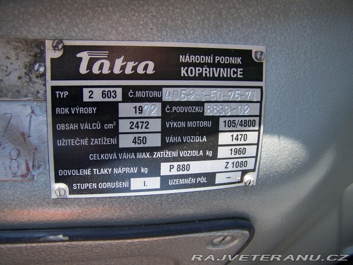 Tatra 603 603-2 model 69 1972