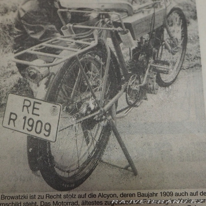 Ostatní značky Ostatní modely ALCYON 250ccm 1909