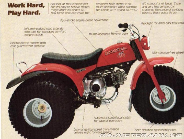 Honda Ostatní modely Tříkolka ATC 90 REZERVACE 1970