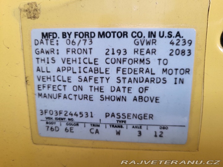 Ford Mustang Convertible 1973