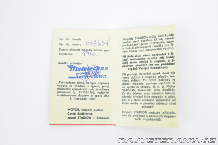 Stadion S22 Jawa 1960
