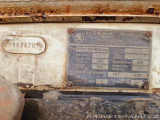 Škoda 1000 MB MB DeLuxe 1967