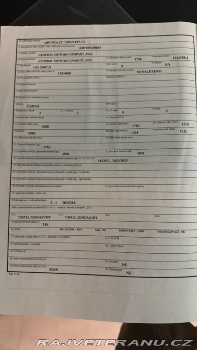 Chevrolet Corvette C3 Manual 1979