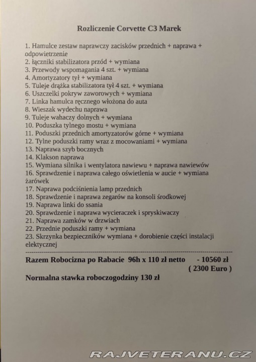 Chevrolet Corvette C3 Manual 1979