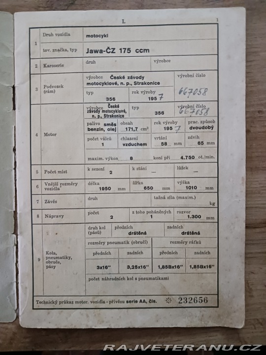 Jawa 175 356 1957