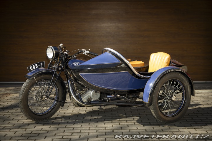 Praga BD 500 sajdkár 1929