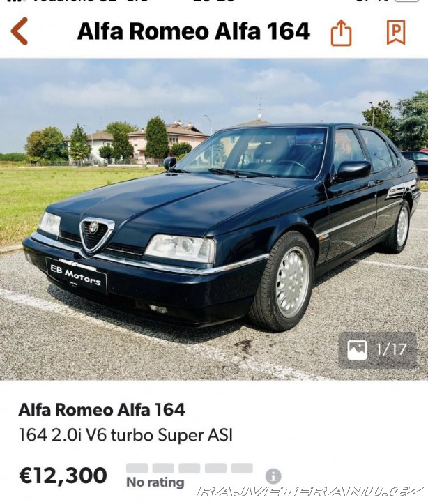 Alfa Romeo 164 Super 2,0 V6 Turbo 148kW 1996