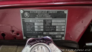 Škoda 1000 MB 1100MB De Luxe 1969
