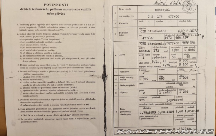 ČZ 175 1972