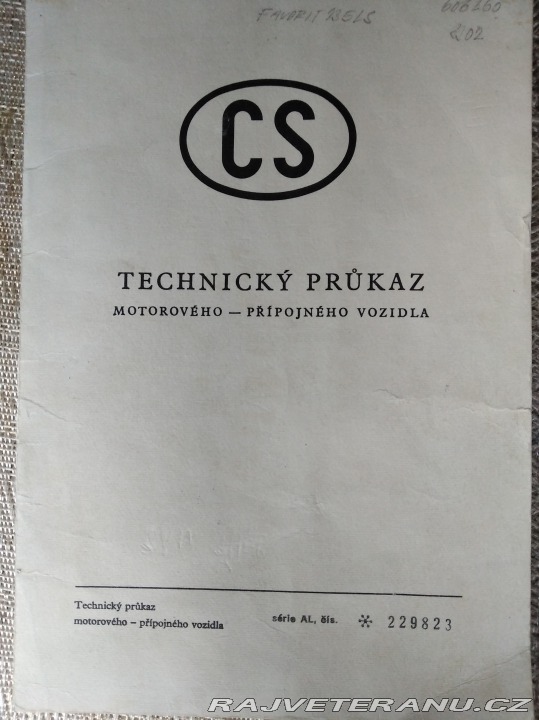 Ostatní značky Ostatní modely favorit 135 LS 1992