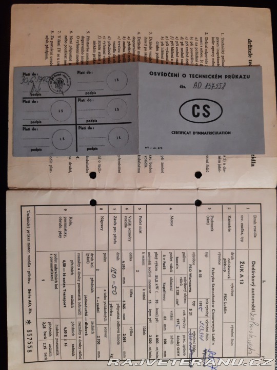 Ostatní značky Ostatní modely Veterán 1975