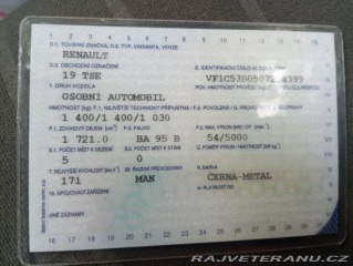 Renault 19 3 dvéř. 1993