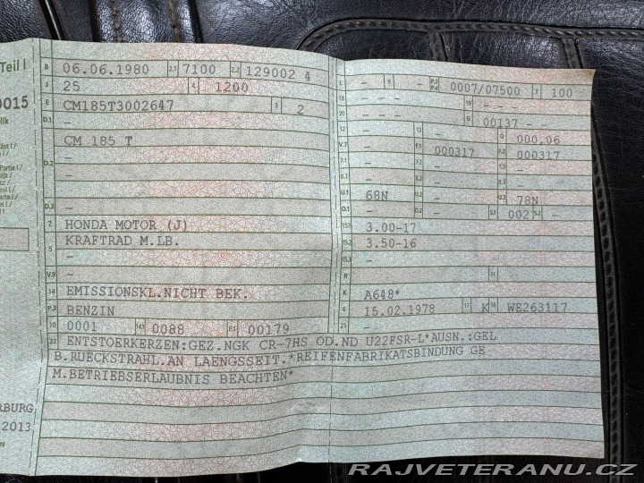 Honda CX CM 185 T 1980