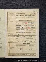 Škoda 1000 MB 990 žábrovka 1965