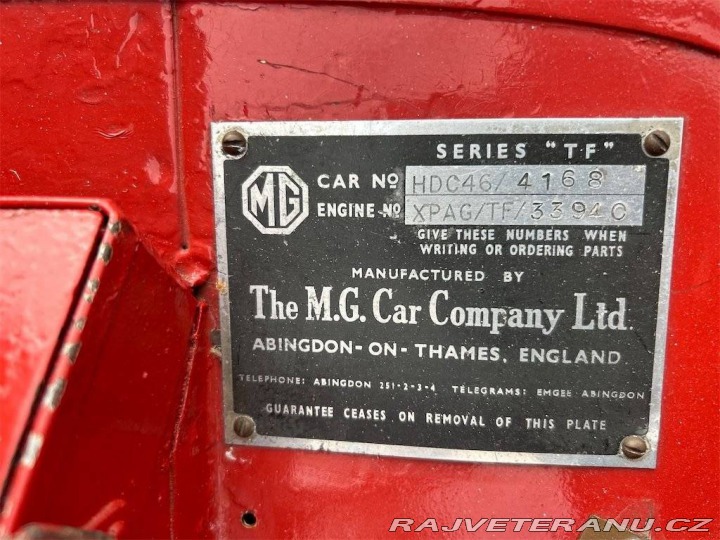 MG Midget T-Type TF Midget 1.25 1954