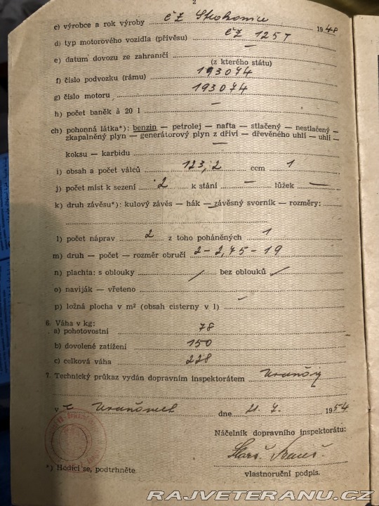 ČZ 125 T 1948