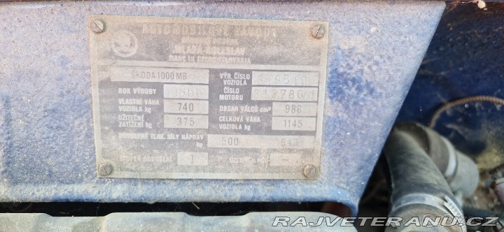 Škoda 1000 MB 1968